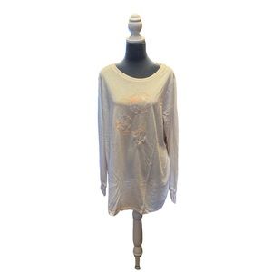 Torrid pink GI Ivy smiley long sleeve jersey tee 2X NWT so soft